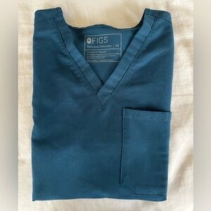 FIGS CATARINA SCRUB TOP XS DEEP REEF